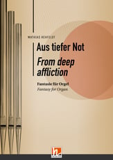 From deep affliction Organ sheet music cover